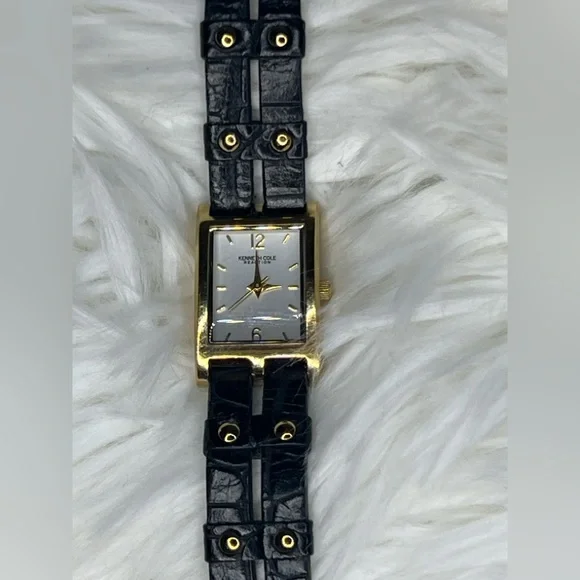 Kenneth Cole Reaction Gold-tone KC2407-U54-06 Stainless Steel & Leather Watch - Picture 5 of 8